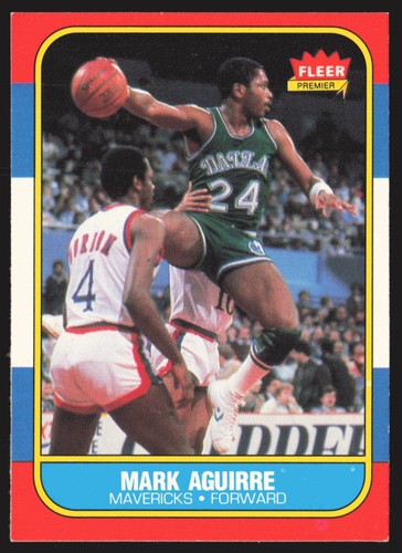 Mark Aguirre Rookie 1986-87 Fleer #3 RC Dallas Mavericks NBA Basketball Card