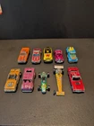 Redline Hot Wheels cars lot and black walls junkyard