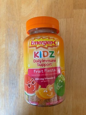 Emergen-C Kidz Daily Immune Support Fruit Fiesta 250mg Vitamin C 44 Gummies