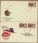 Australia 1954 Train FDC Cover x2 inc Haslem