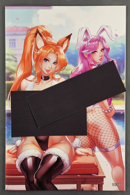 Playtime: Revenge of Cottontail #1 Foxy Ladies Topless Cover D By Lenadai
