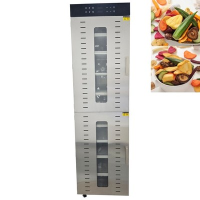 48 Tray Food Dehydrator two-door Meat Vegetable Fruit Drying Machine 220V 4KW