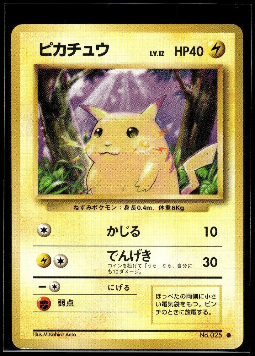 Pokemon Pikachu Japanese Normal 25 Expansion Pack Common