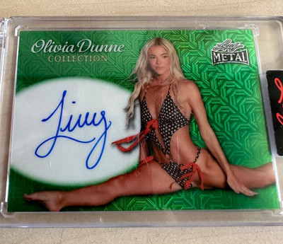 Olivia Livvy Dunne /6 on card Auto Metal Leaf Collection Baywatch 2025 SD-OD1