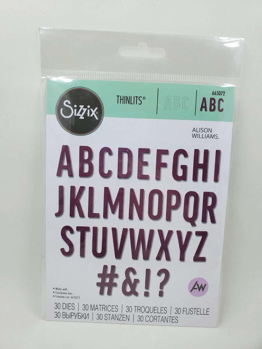 Sizzix Alphabet for sale - eBay