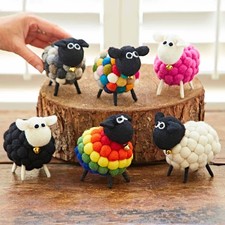 Felt Sheep Ornament - Cute New Home Gift - Quirky Décor - Handmade & Fair Trade