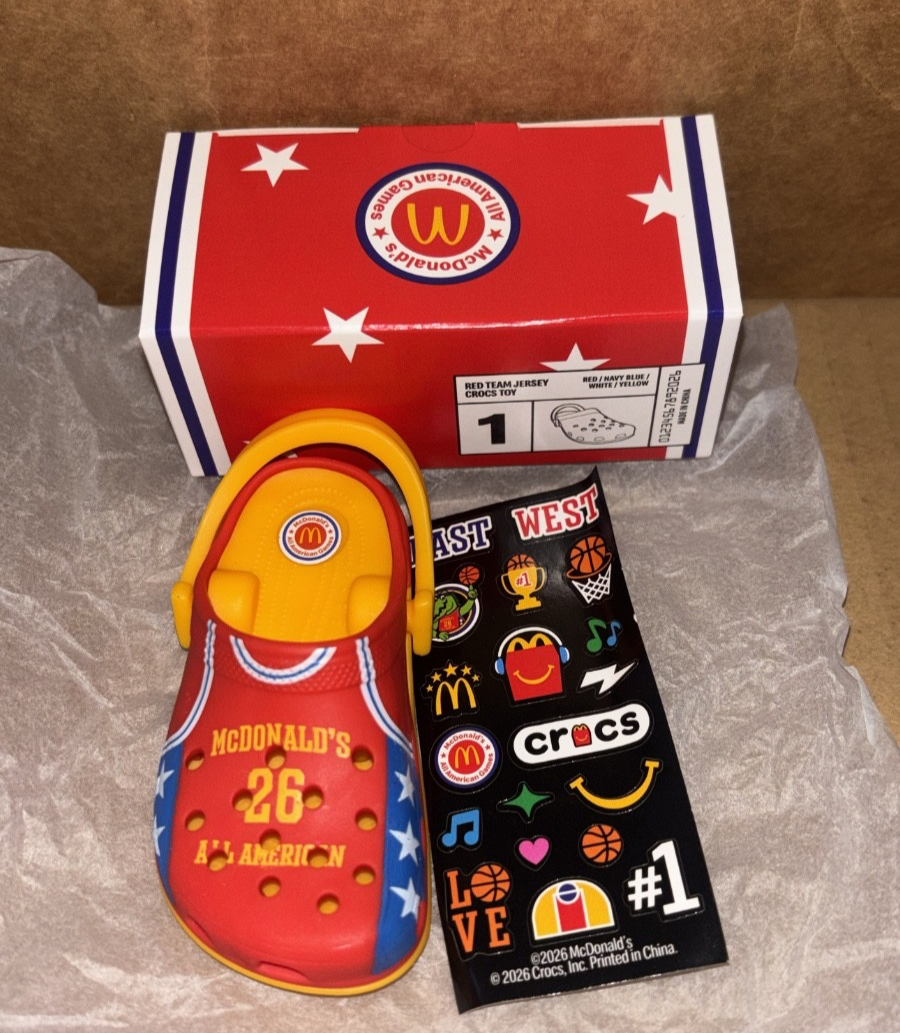 McDonald's Happy Meal Toys All American x Croc Keychain Full Set