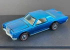 Vintage Hot Wheels Redline 1969 BLUE Custom Continental Mark III - WONDERFUL!