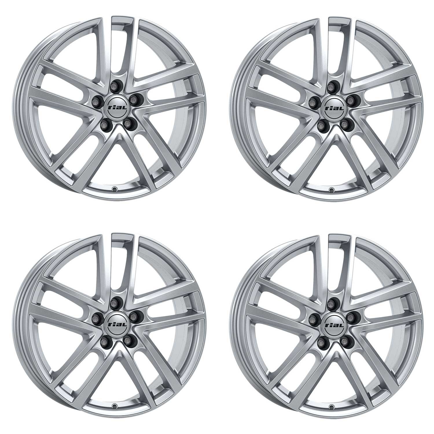 4 Rial Astorga wheels 7.0Jx17 ET49 5x112 SIL for SKODA Octavia Superb Yeti