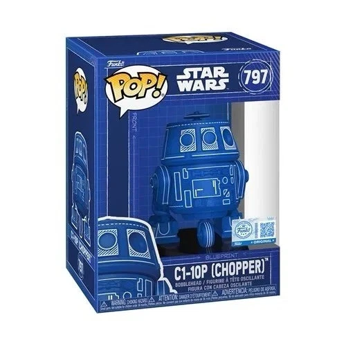 Star Wars C1-10P (Chopper) Blueprint Funko Pop! Vinyl Figure #797 - EE. Exc.