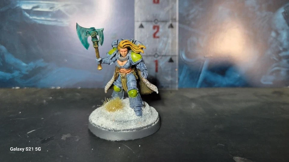 For Warhammer 40K Space Wolves Pinup painted Miniatures female Space Marine - Image 4 of 4