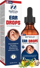 Natrulo Ear Drops for Infection – Organic Adult, Kids,... 