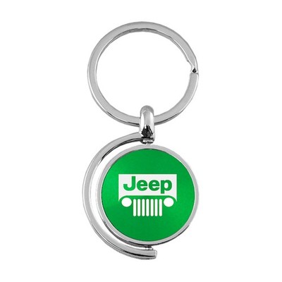 Licensed Green Spinner Keychain Grille for Jeep - AUGD6411