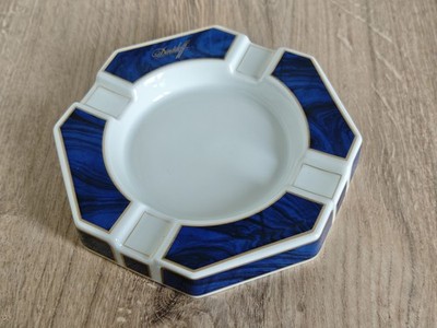 Davidoff Hutschenreuther Blue Porcelain Cigar Ashtray Made in Germany
