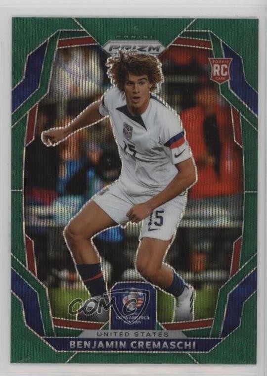 2024 Panini Prizm CONMEBOL Copa America Green Wave Benjamin Cremaschi #164 0w77