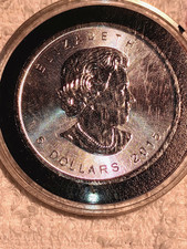 2015 Canadian 5 dollar 1 oz 0.999 Proof Like Silver coin