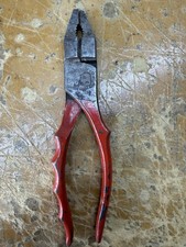 Vintage Oxwall Tool Co Pliers Germany British Zone Forged Red Handle 7