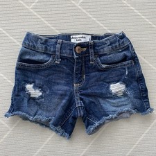 Abercrombie Kids Blue Midi Rise Midi Shorts Girl  s Size 5/6