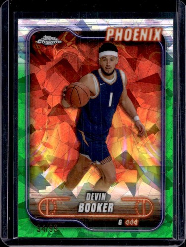 2024-25 Topps Chrome Sapphire Edition Devin Booker Green Refractor #/99 Suns