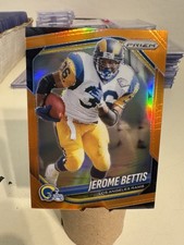 Jerome Bettis 2025 Panini Prizm Orange Prizm /249 #235 Los Angeles Rams