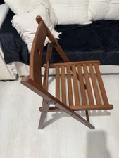 Folding Teak Chair With Cushion