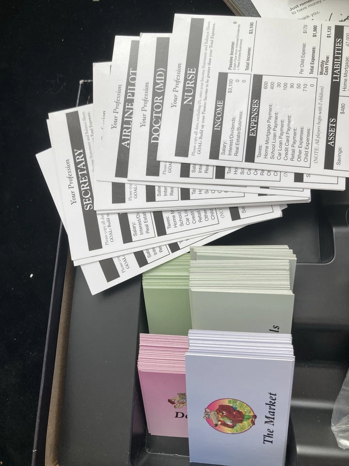 Juego de mesa de flujo de efectivo Rich Dad Investing 101 Robert Kiyosaki completo Foto 3 de 4