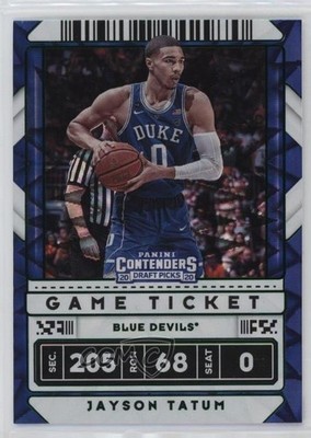 2020 Panini Contenders Draft Picks Game Ticket Green Explosion Jayson Tatum 1jy