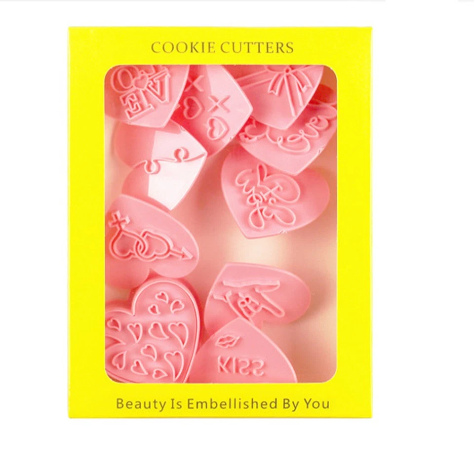 Herzförmige Mini Ausstechformen Fügen Sie Liebe zum Backen hinzu (60 Zeichen) - Bild 4 von 4