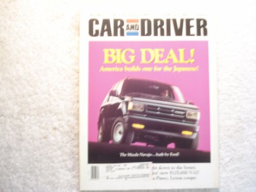 Car and Driver 1991 June Mazda Navajo LX Lexus SC400 Toyota Paseo Mercedes S - 第 1/1 張圖片