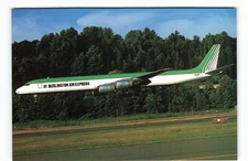 Postcard Airline BURLINGTON AIR EXPRESS Mac Donnell Douglas, AVIMAGE VPC01.