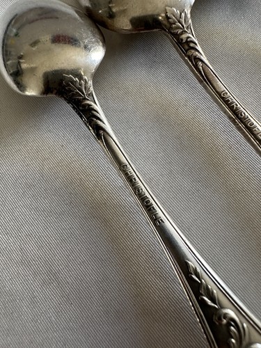 Juego de 6 cucharas de café de té christofle antiguas plateadas A Los Mandarines - Imagen 8 de 15
