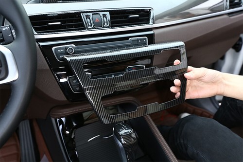 Carbon Optik Mittelkonsole Klimaanlage Rahmen Passend Für BMW X1 f48 2016-2018 - Bild 10 von 15