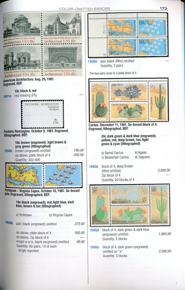 Scott Catalogue of Errors on US Postage Stamps 19th Edition Book