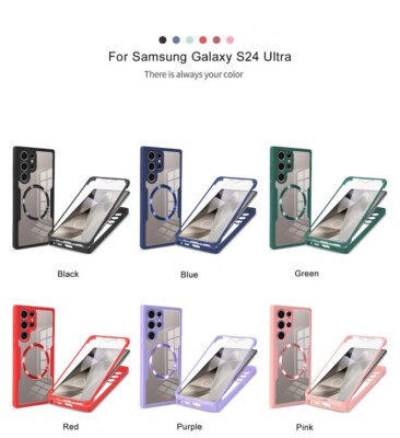 360 FULL BODY Magnetisch Löschen Handyhülle Für Samsung S25 Ultra S24 S23 Cover