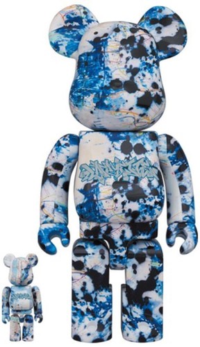 MEDICOM TOY BE@RBRICK LFYT × STASH GRAFFITI ART NEW YORK SUBWAY 100% & 400% JP - Picture 2 of 8