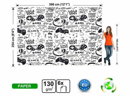 Gaming Wall Mural Video Games Photo Wallpaper Gamer for Boys Teenagers Room Art - Picture 7 of 8