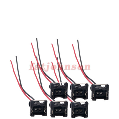 6X Fuel Injector Connectors Pigtail Harness For Nissan 300ZX 1984
