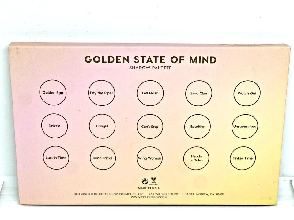 Color pop golden state of mind ~ Shadow Palette  New in the box - Image 4 of 4