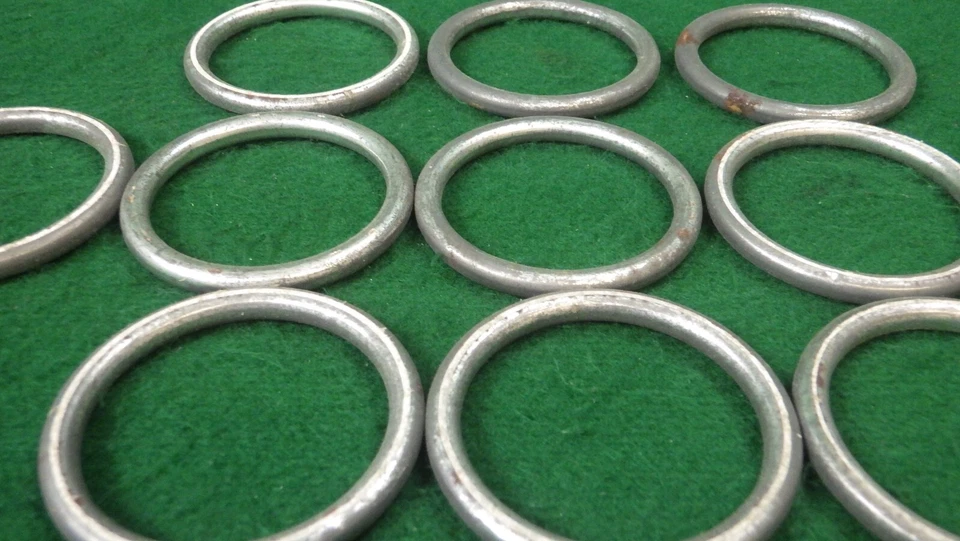 10x NOS Junta tórica de escape Donut Juntas Hudson, Packard, Nash V8 1955-56 2-1/2" x 2" Foto 4 de 4