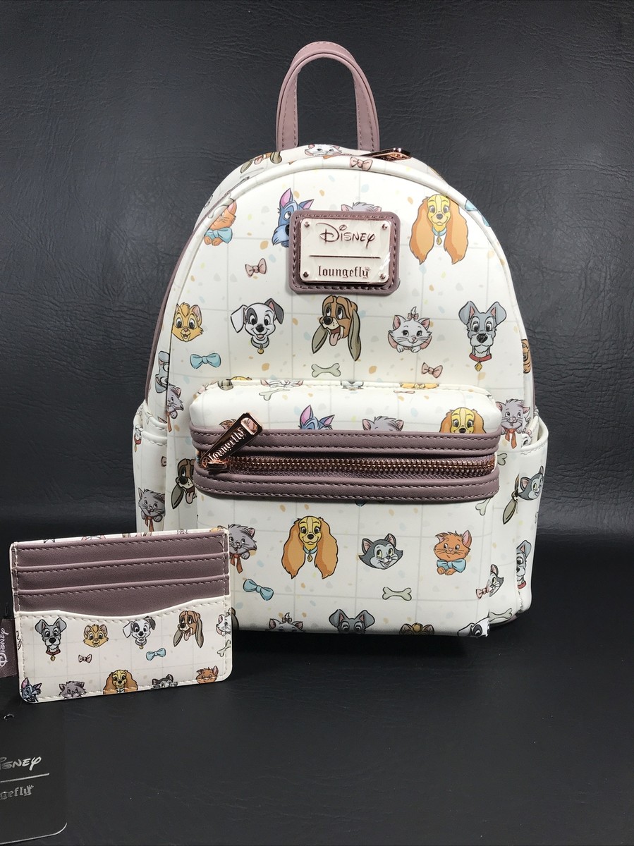 Loungefly Disney Pets AOP All Over Print Dog Cats Mini Backpack