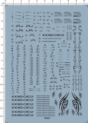 Super Detail Up 1/100 MG Deathscythe Hell EW XXXG-01D2 GDM Model Decal Black
