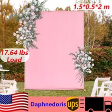 Wedding Backdrop Rack Prop Stand W/ Cloth Cover Event Decoration Shelf For Party