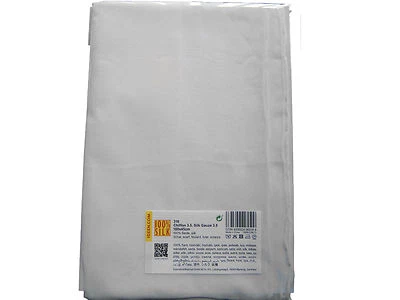 Seidentücher Seidenschals  Chiffon 3.5  weiß  3Stck. 45x180 cm  Neu handrolliert - Bild 1 von 2