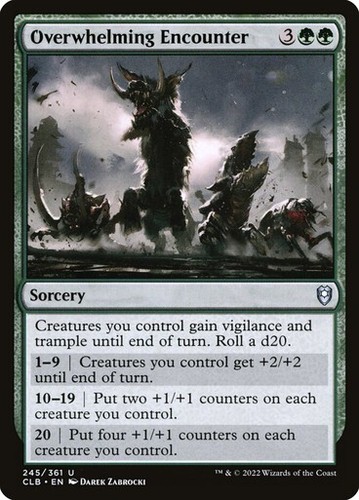 Overwhelming Encounter - Baldur's Gate CLB - Rare - MTG Magic Pack fresh - Picture 1 of 1