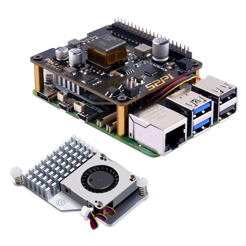 Raspberry Pi Poe+ Hat/poe Hat Powers A Raspberry Pi 4 & Pi 3 B+ Via An Ethernet Cable - Demo