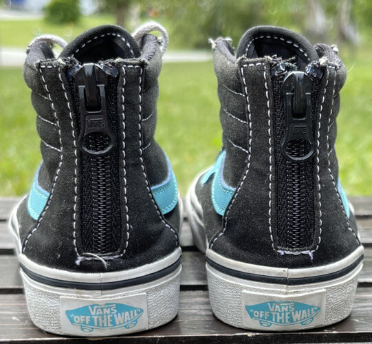 Vans Sk8-Hi Missy 10.5 EU 27 High Top Black, Turquoise