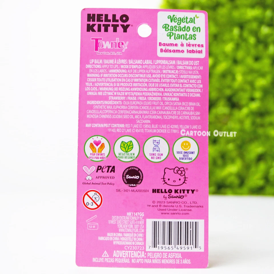 Sanrio Hello Kitty lip balm Necklace Figure Trending Hard Find - Image 3 of 4