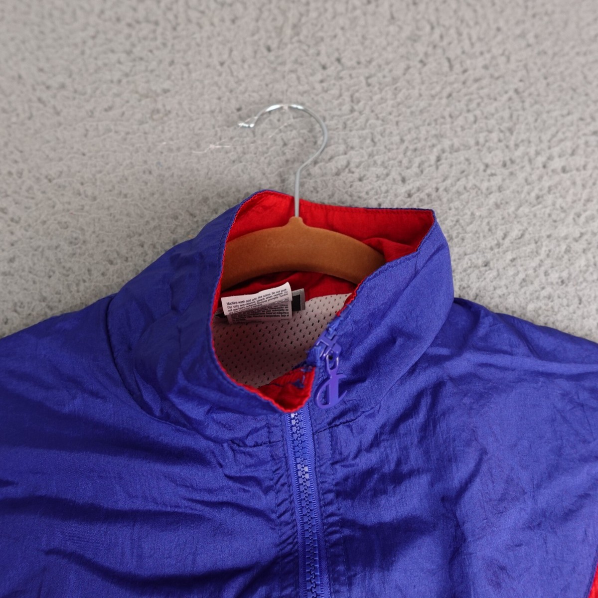 Vintage Champion Track Jacket Mens X-Small Blue Red White Vintage Champion Track Jacket Mens X-Small Blue Red White