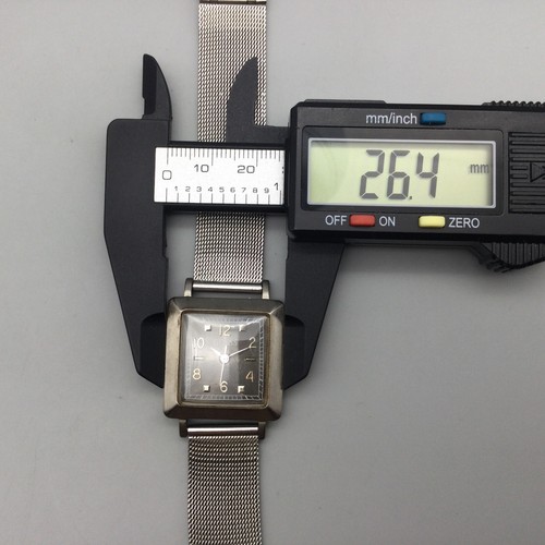 Vintage Guess Watch Women 26mm Silver Tone Black Dial 1995 Adj Band New Battery - Picture 12 of 16