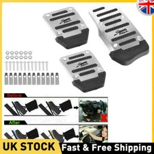 Silver Non-Slip Manual Transmission Brake Foot Pedal Pad Cover Car Accessories